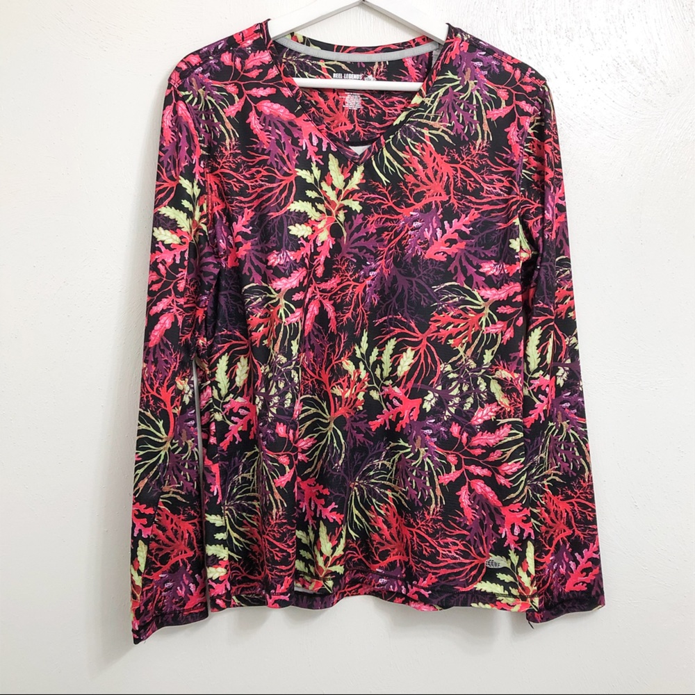 ☀️Reel Legends Freeline Tropical Long Sleeve Shirt